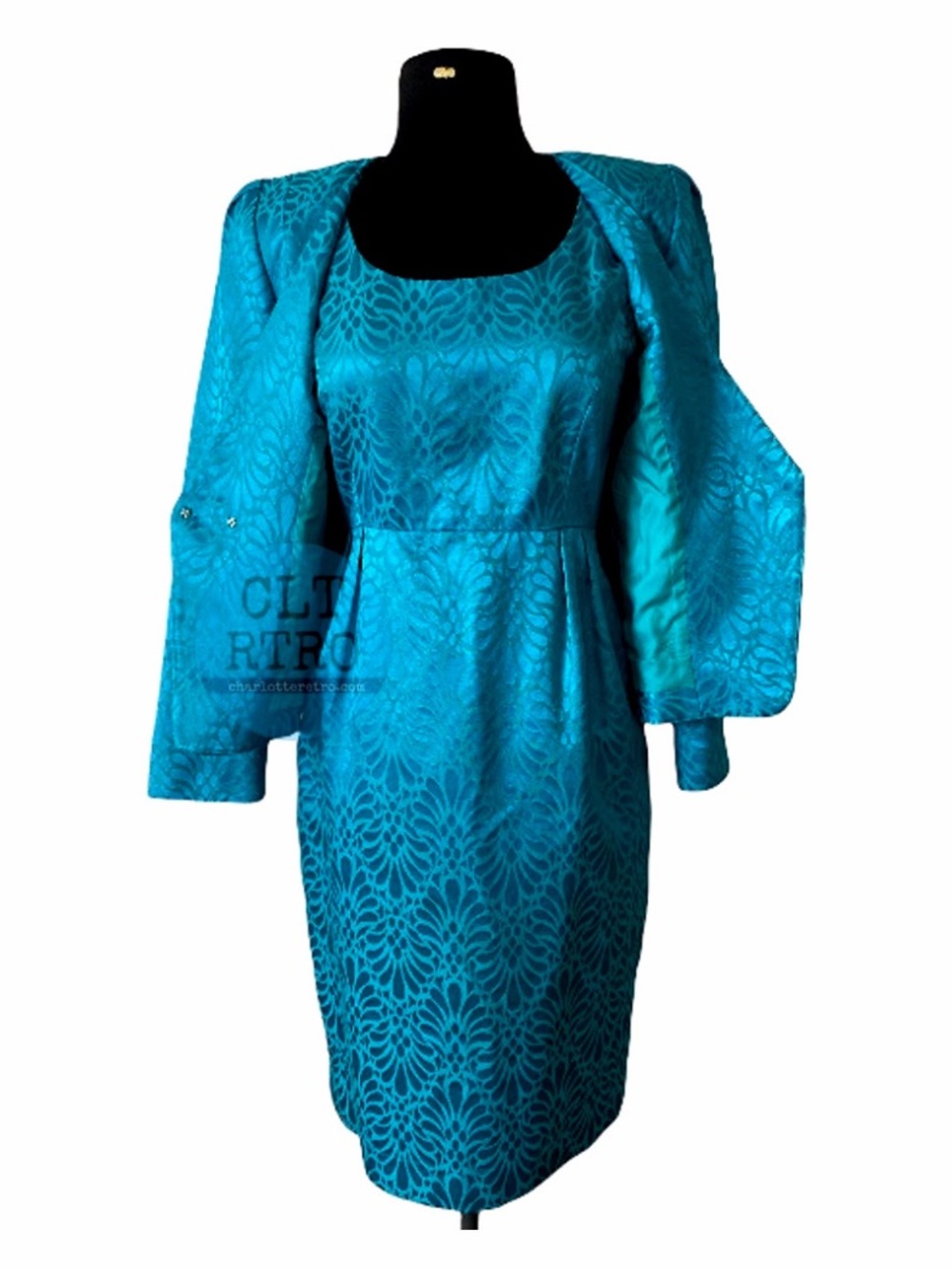 vtg Ursula of Switzerland • Shift Dress w Jacket